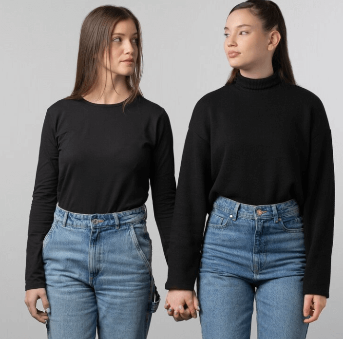 Black Long Sleeve Tops for Women