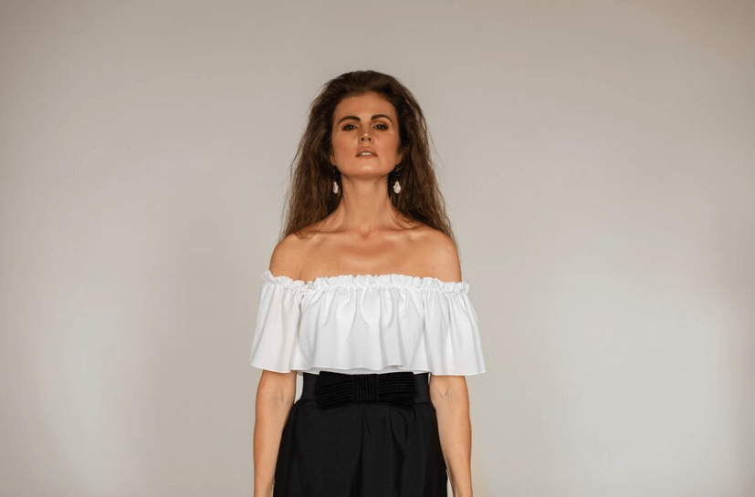 Women's ruffle blouse
