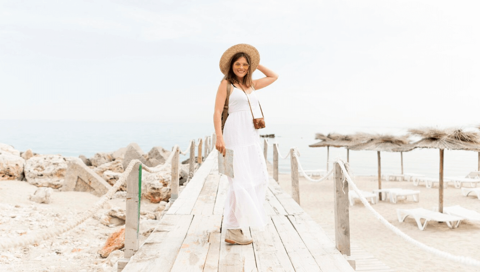Wholesale White Vacation Dress